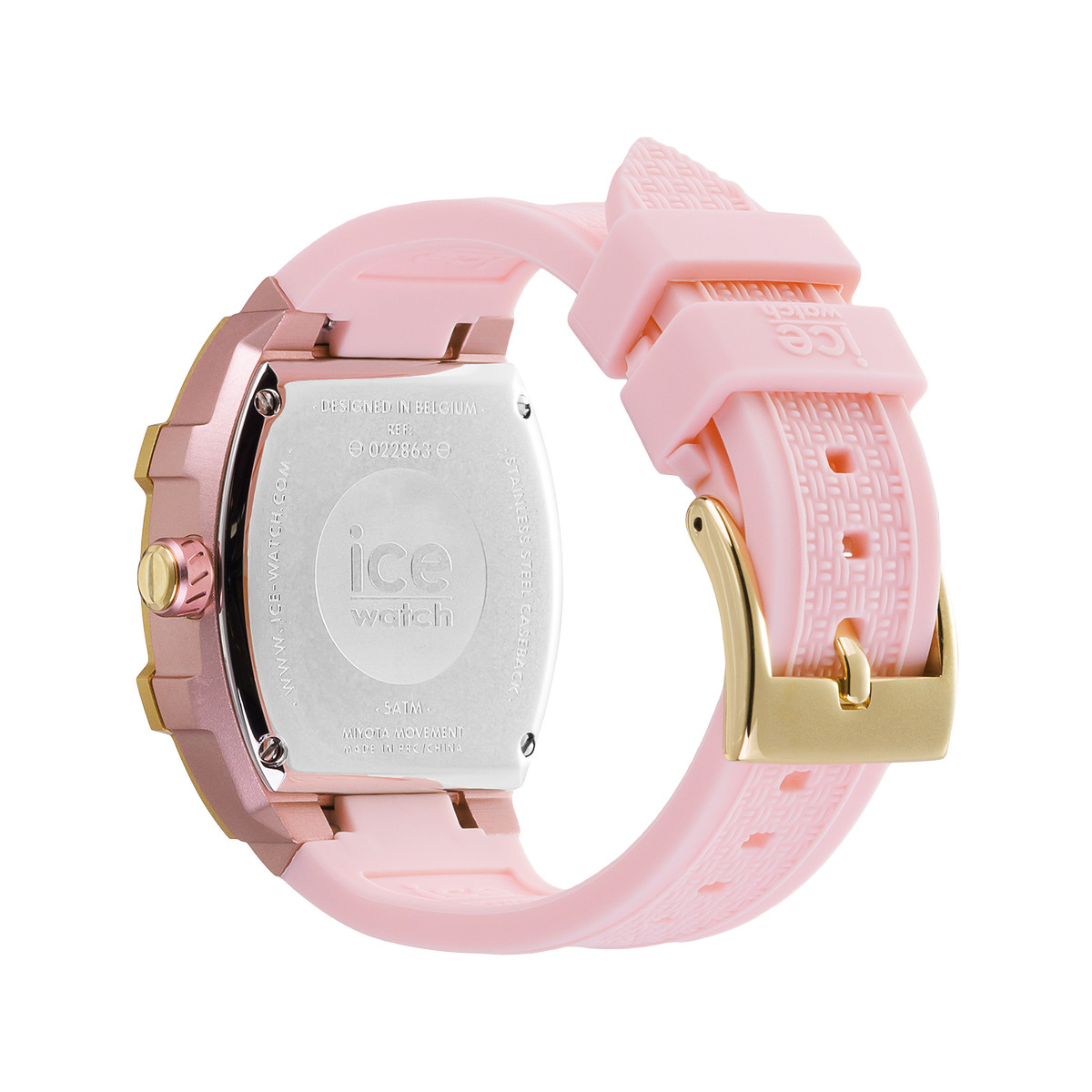 Montre ICE WATCH Ice boliday femme bracelet silicone rose