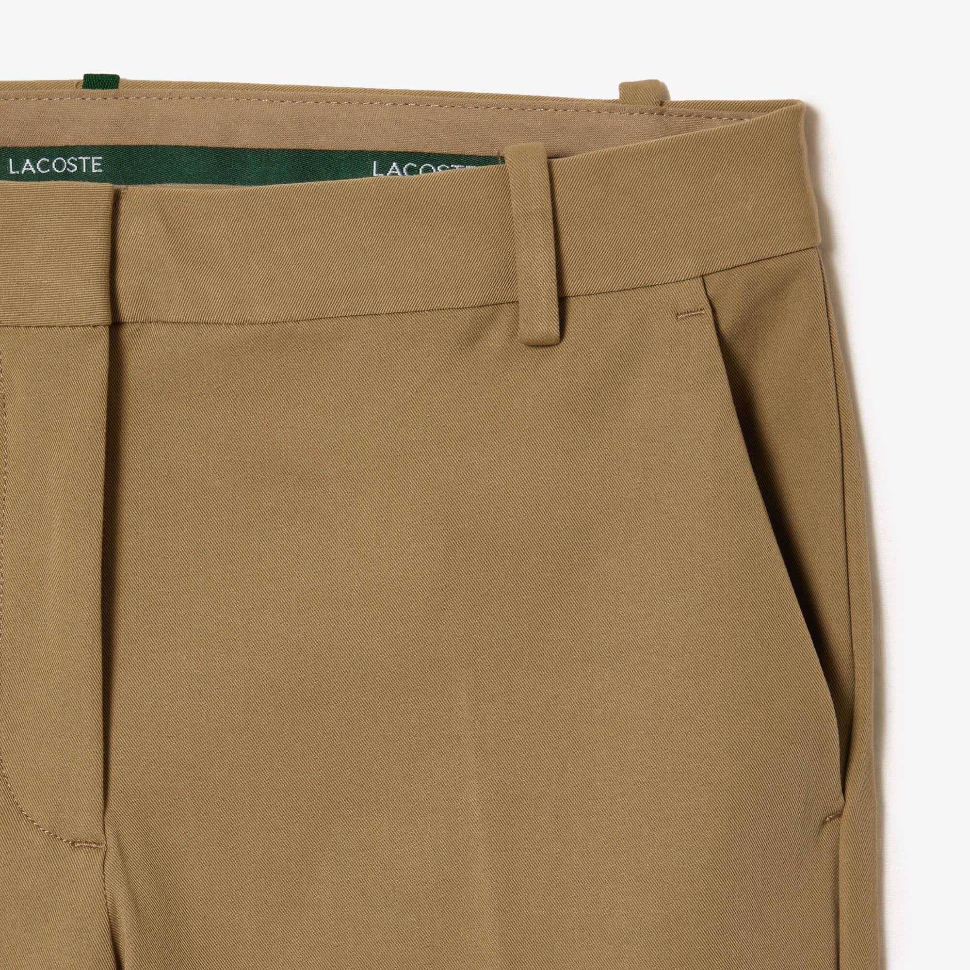 Slim Fit Damen Chino aus Stretch-Baumwolle Hosen & Shorts - Beige - Lacoste - Damen