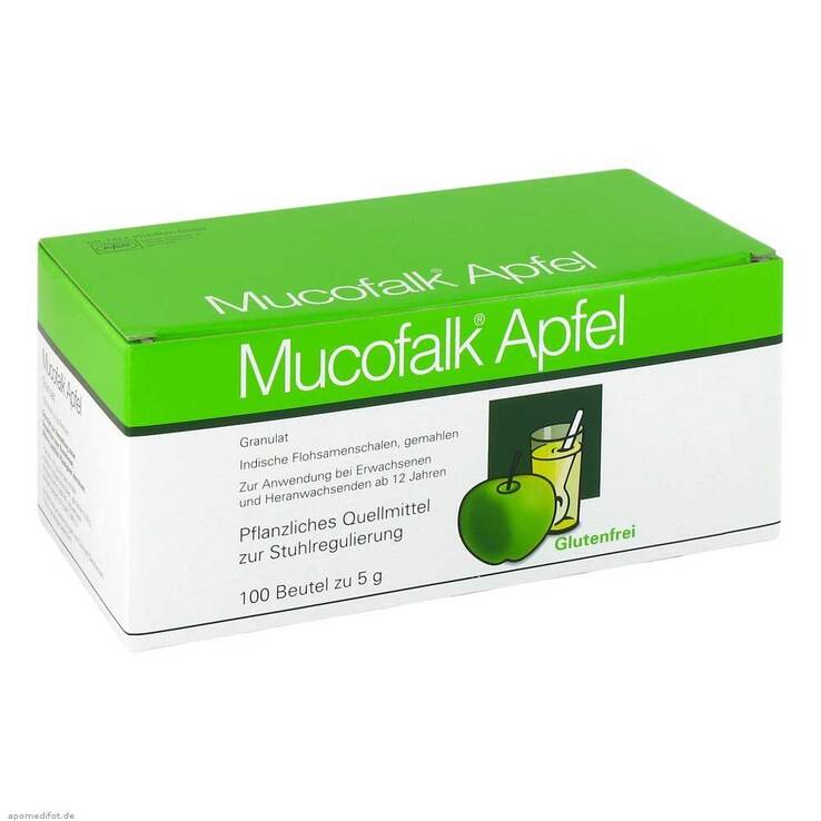Mucofalk Apfel Granulat Beutel, 100 St
