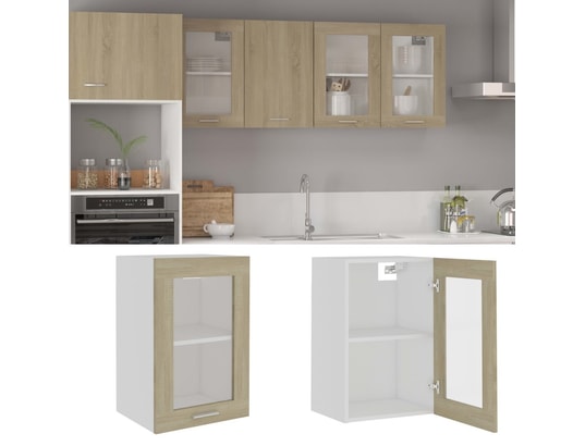 VIDAXL - Meuble haut Armoire de cuisine chêne sonoma 40x31x60 cm aggloméré