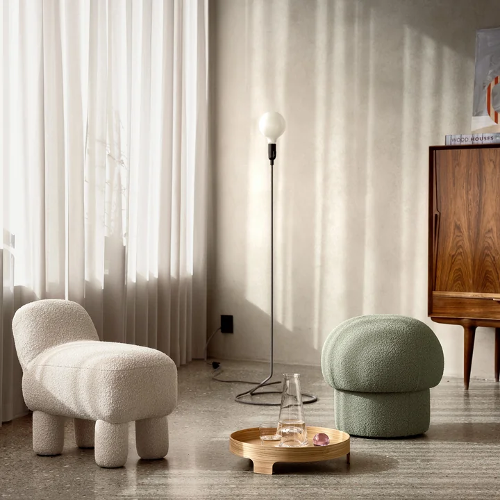 Design House Stockholm - Lulu Pouf, braun
