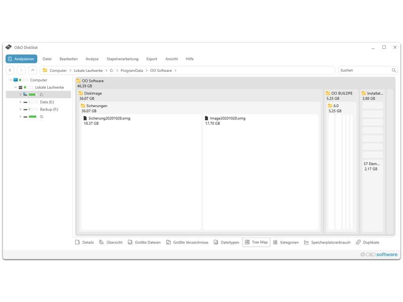 O&O Software DiskStat 4 ESD, Vollversion Speicherplatz optimieren und besser mit Windows arbeiten