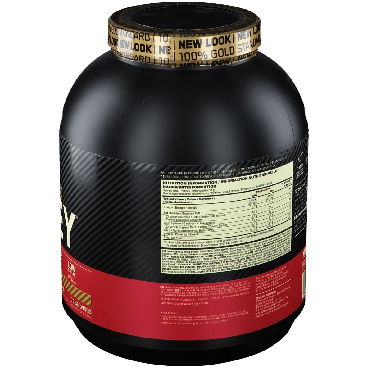 Optimum Nutrition 100% Whey Gold Standard Caramel Toffee Fudge