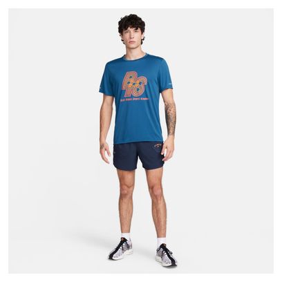 Maillot manches courtes Nike Rise 365 BRS Van Life Bleu Orange