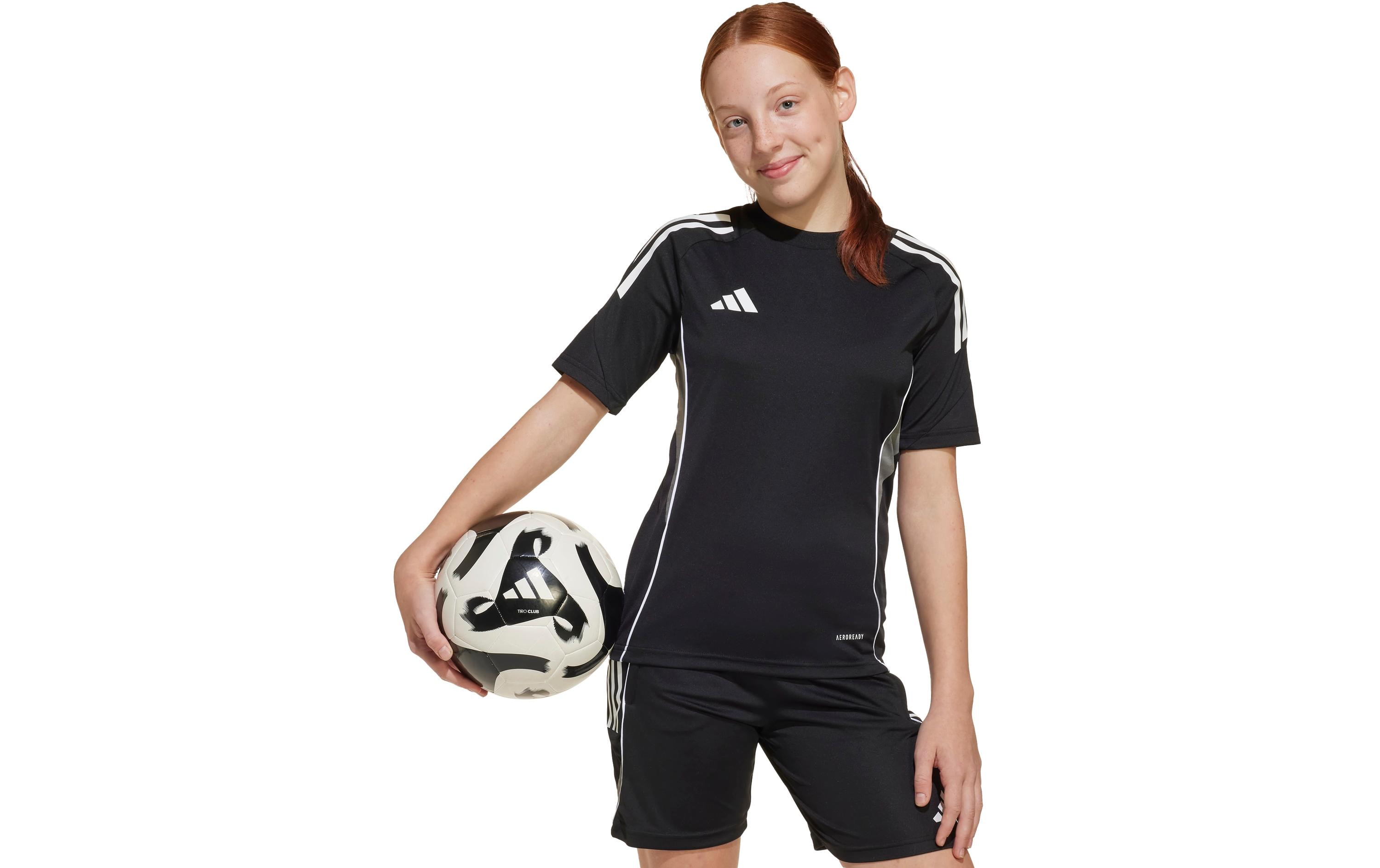 Tiro 25 Competition Kids Trainingstrikot 140, Schwarz/WeissFussballtrikot