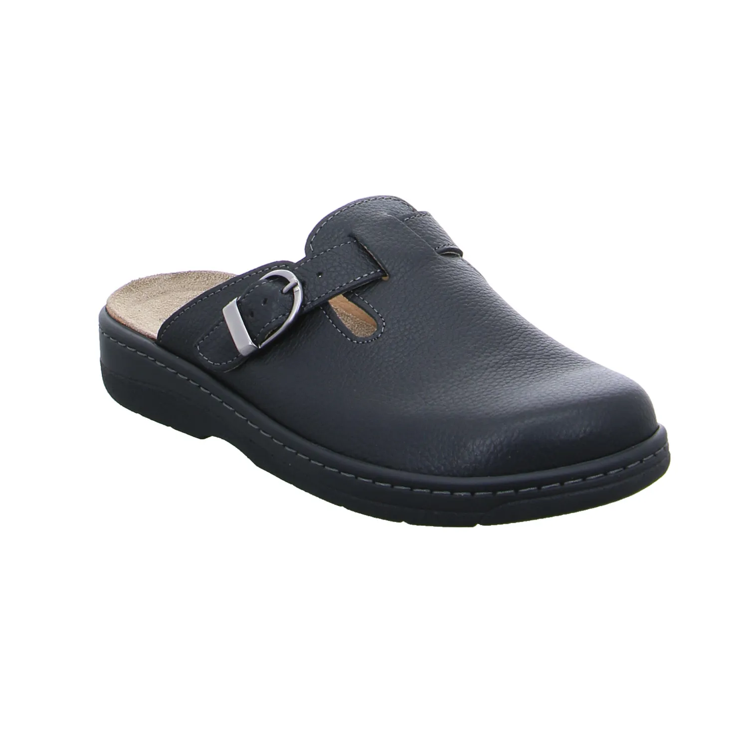 BIO-PORT Bio-Mûles Schwarz Leder