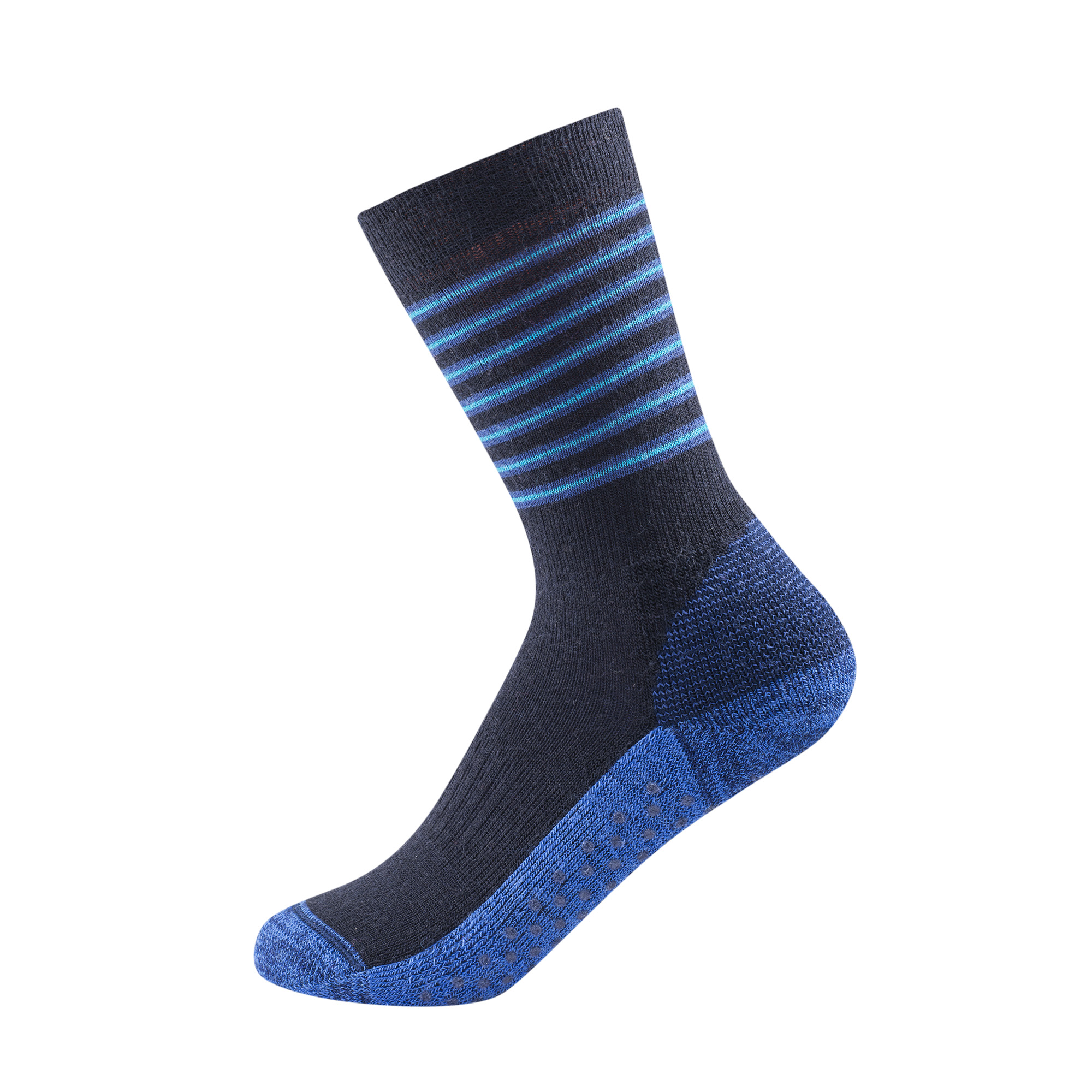 Multi Medium Sock No-Slip Barn 511A/MISTRAL STRIPE