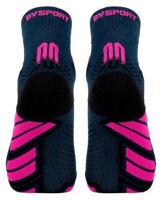 Chaussettes BV Sport Trail Ultra Mid Bleu/Rose