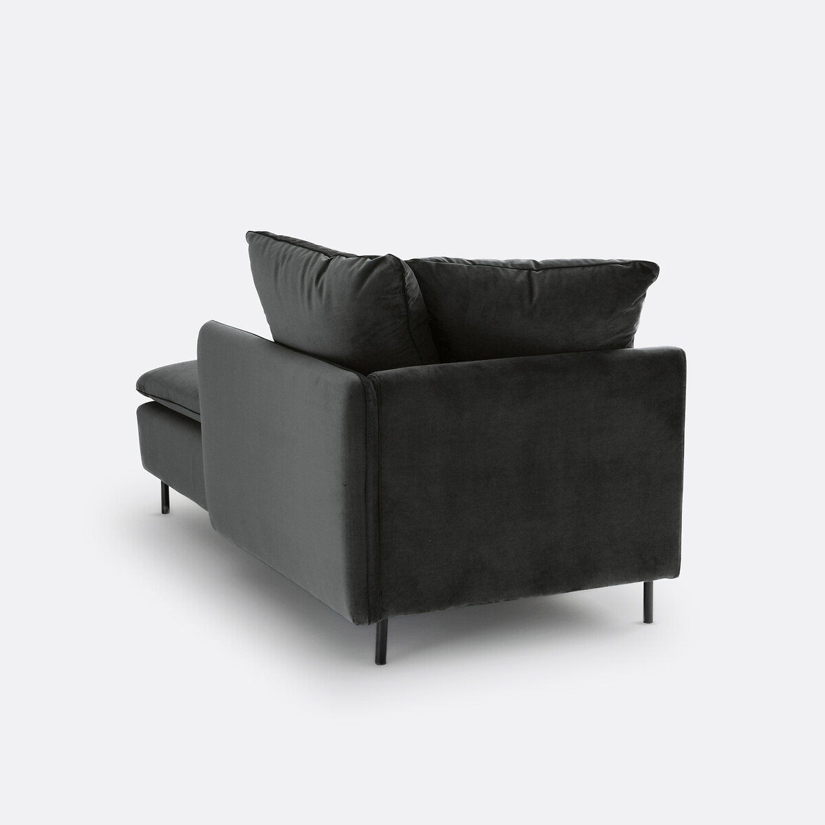 LA REDOUTE INTERIEURS<br>Cadeira longa, conversível, veludo D179 cm, Ivete