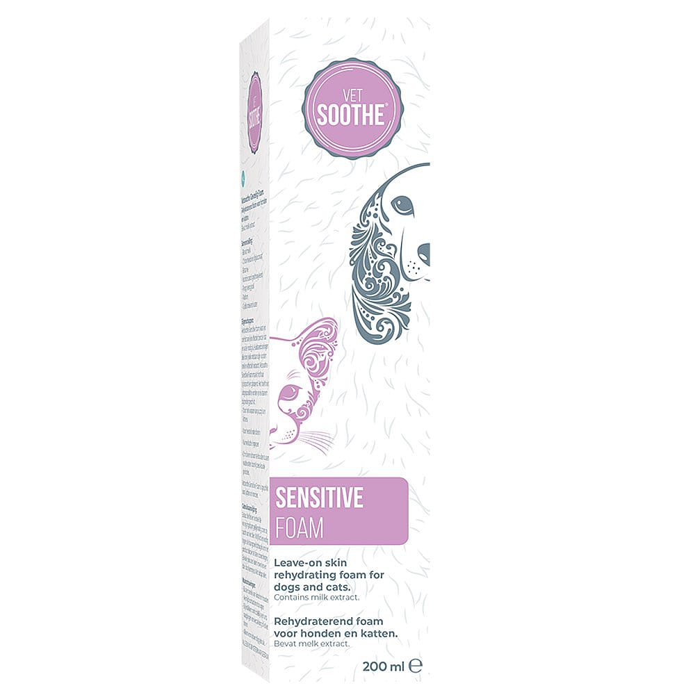 Vetssoothe Sensitive Foam – Verzachtende foam voor gevoelige huid hond en kat