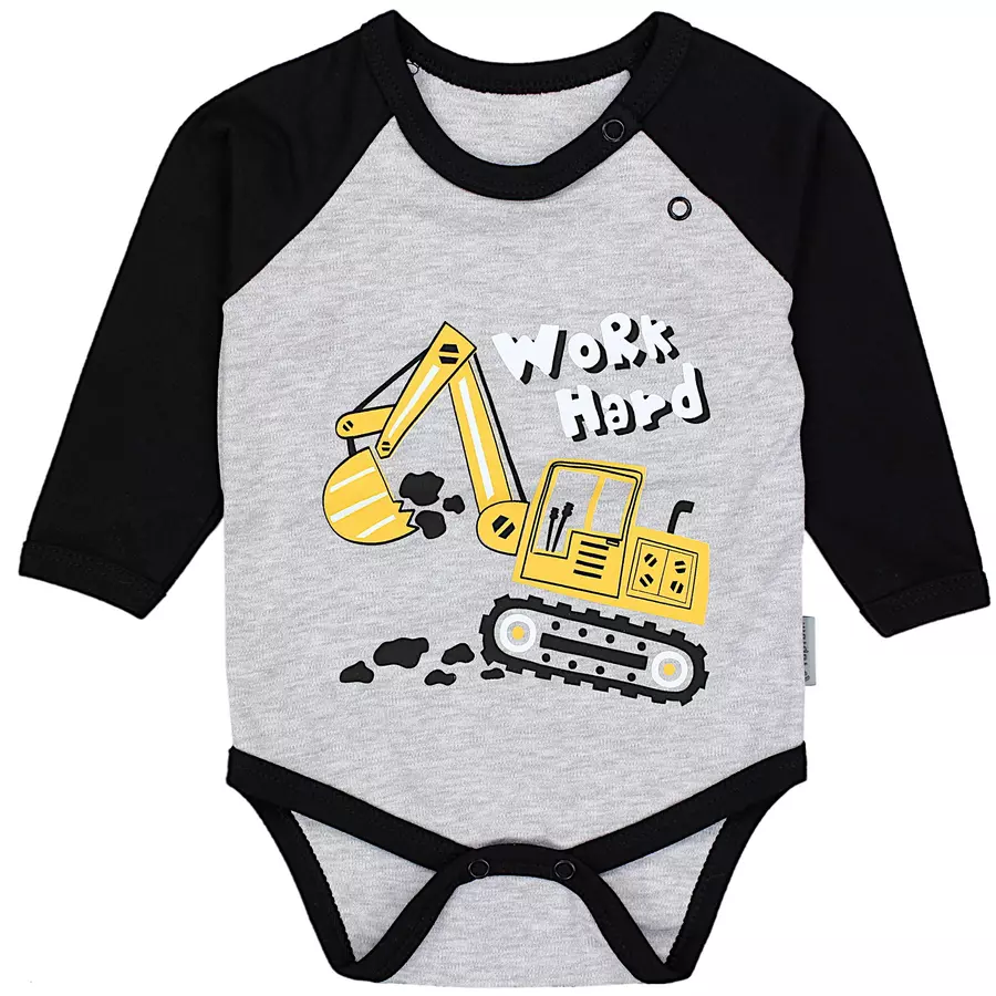 TupTam Jungen Baby Body Langarm 5er Pack blaugrau