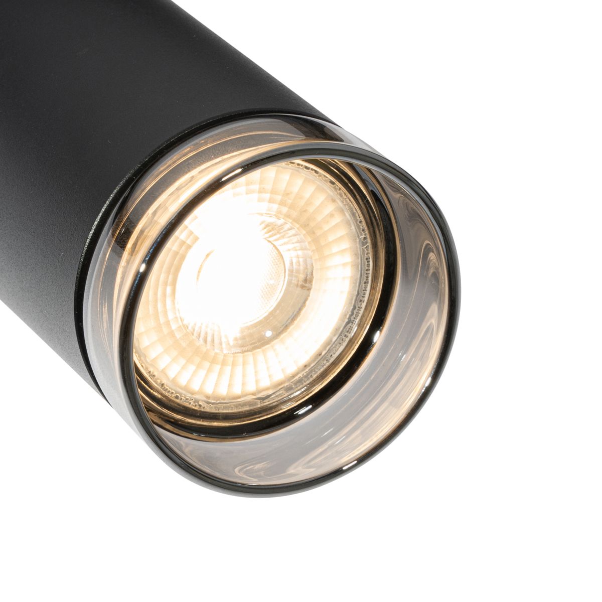 Moderne spot met smoke ring voor railsysteem 1-fase GU10 50mm - Iconic Jeana