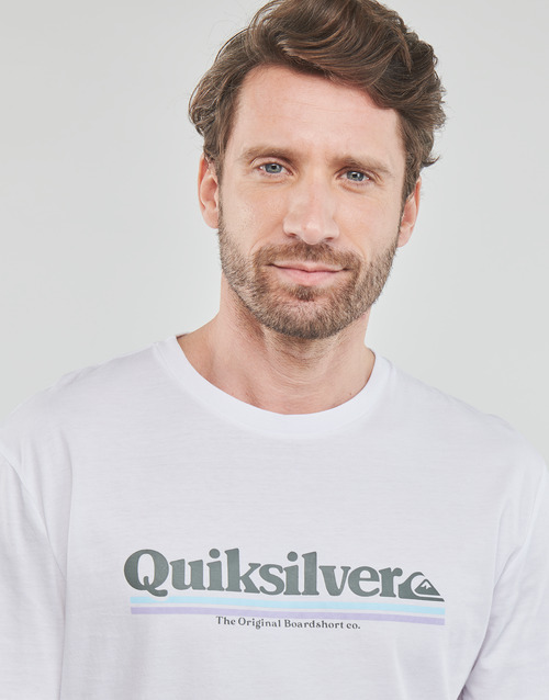 Quiksilver - BETWEEN THE LINES SS - Blanc / Bleu