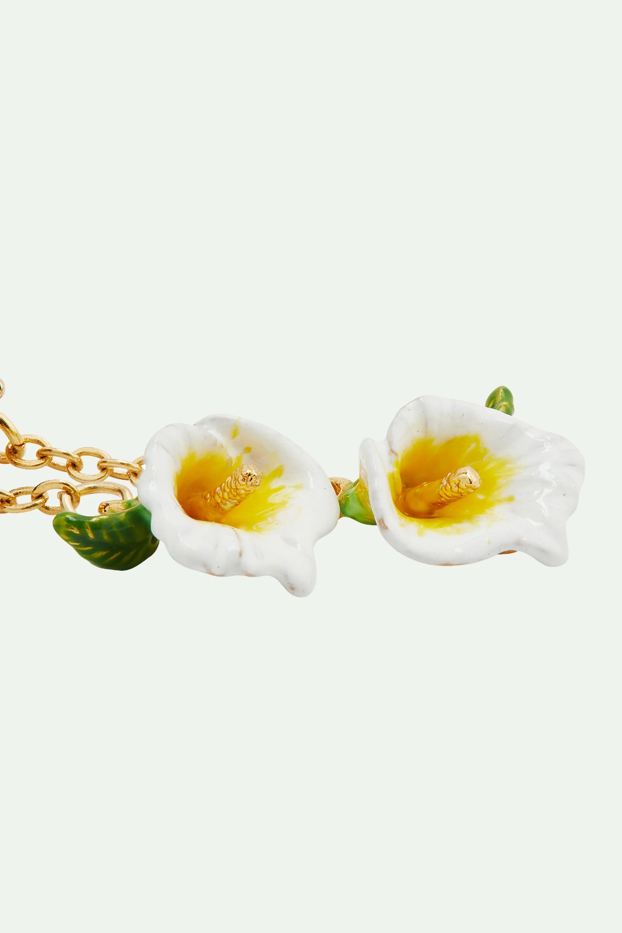 Boucles d'oreilles pendantes arum et pierre | Multicolore