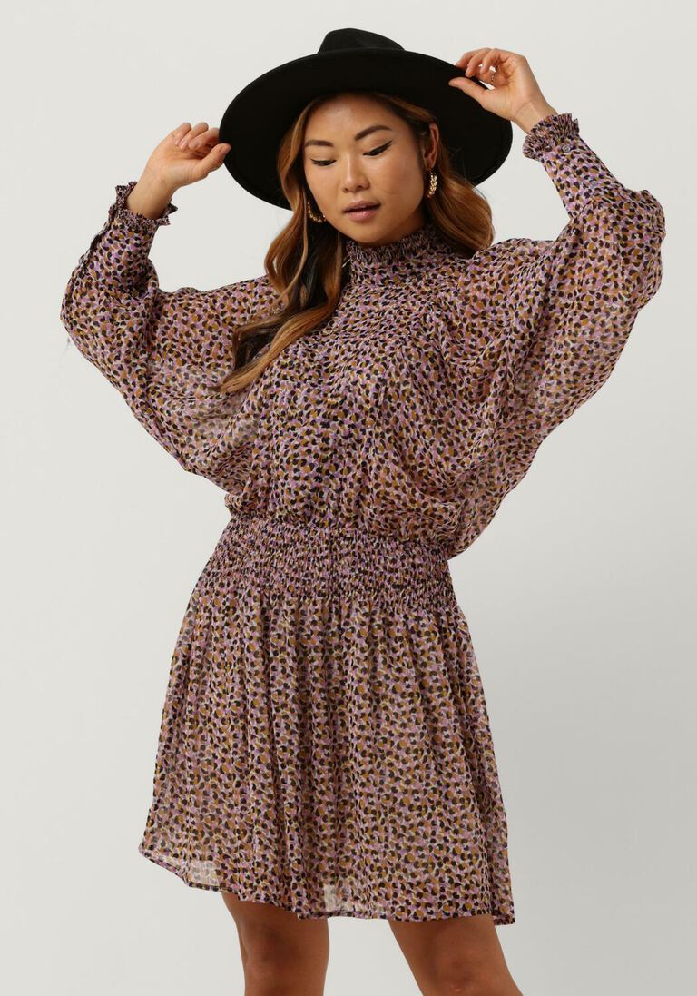 CO\\'COUTURE roze co'couture mini jurk nadia pleat dress