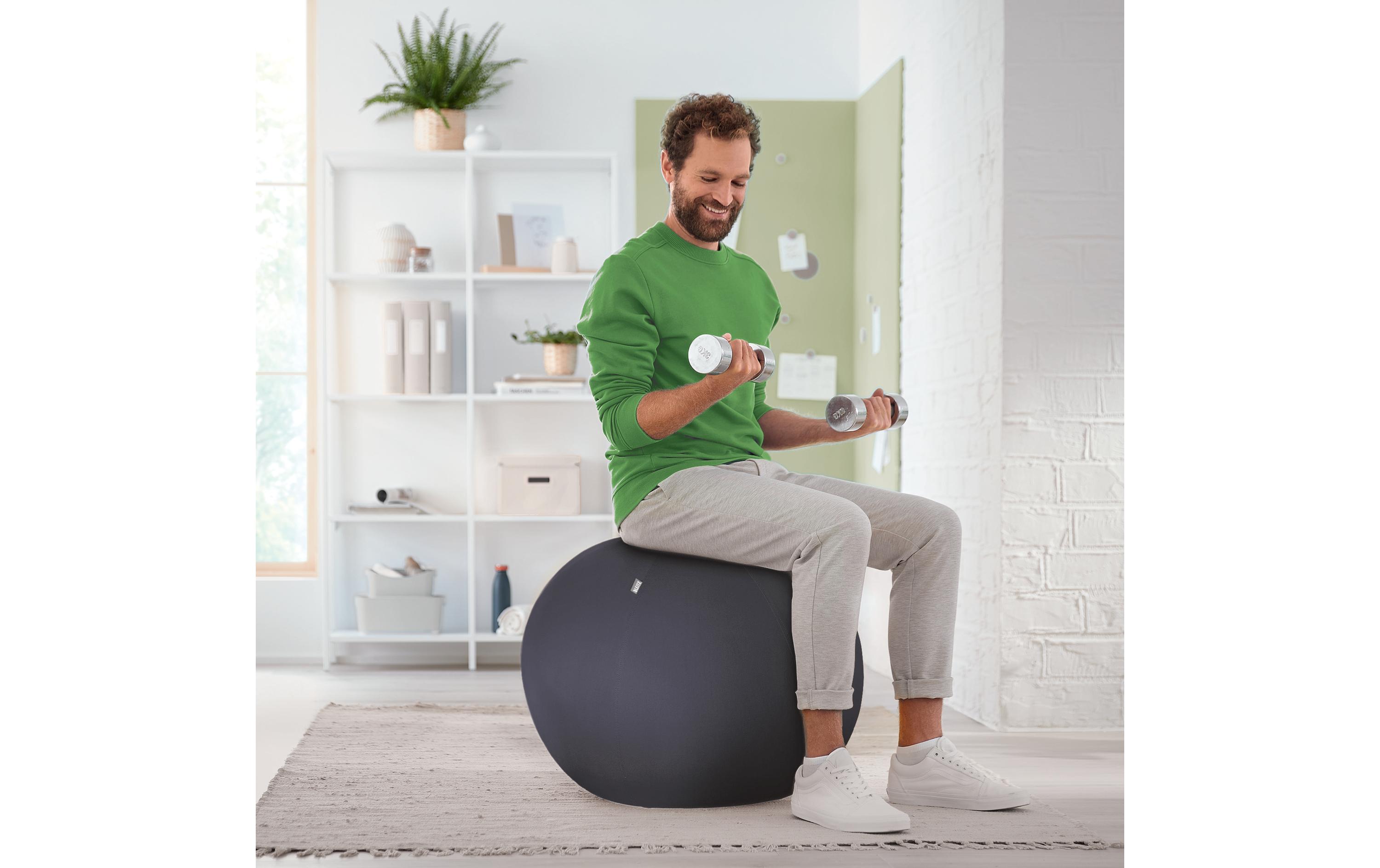 Sitzball Ergo Active 75 cm, Dunkelgrau<br>Sitzball für zu Hause oder für Büro