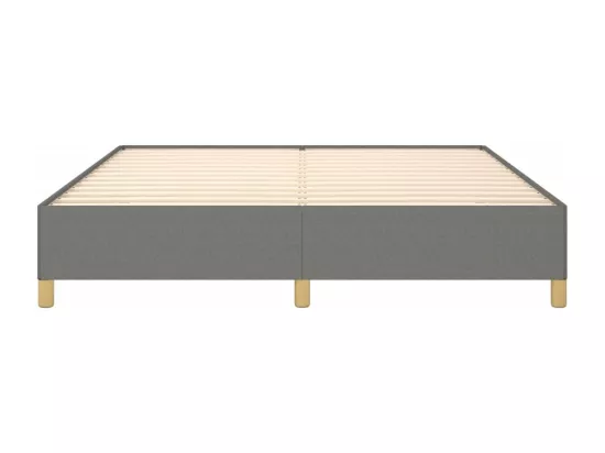 Sommier à lattes de lit Gris foncé 180x200 cm Tissu
