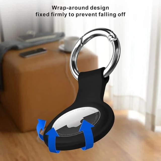 4 stk til A AirTag Locator Blød silikonebeskyttelse Case Anti-Drop Cover