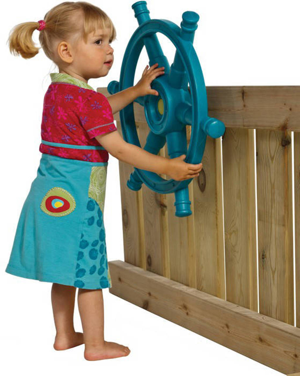Stuurwiel boot Star (turquoise/lime)