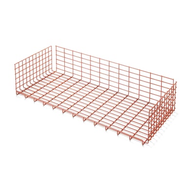 Gitterkorb zu Container DS, RAL 2001 Rotorange