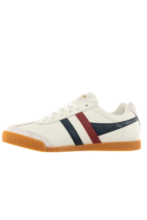 Baskets basses gola harrier leather xe white/navy/red