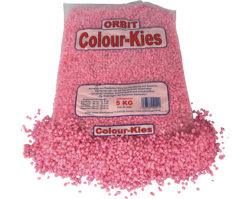 Aquariumgrind, gekleurd grind 3-5 mm 5 kg roze