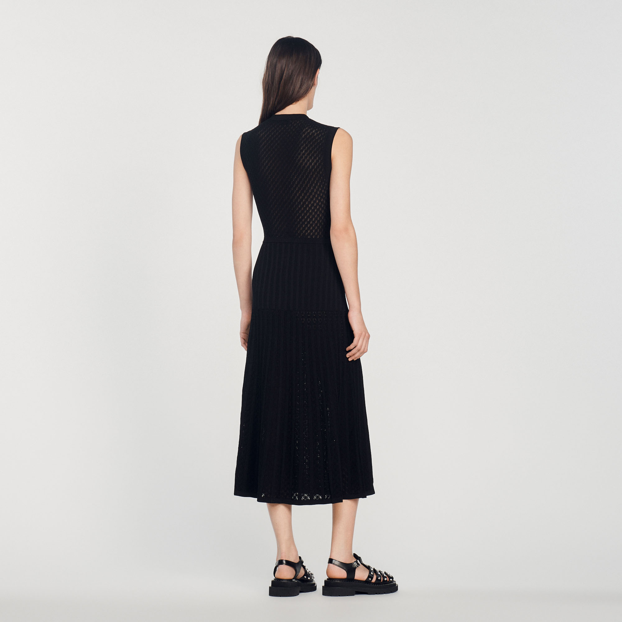 Robe longue en maille