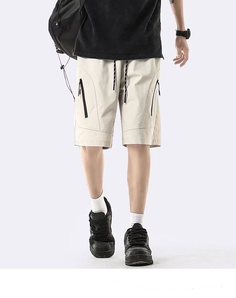 deersweeti - Effen cargoshorts met trekkoordtaille