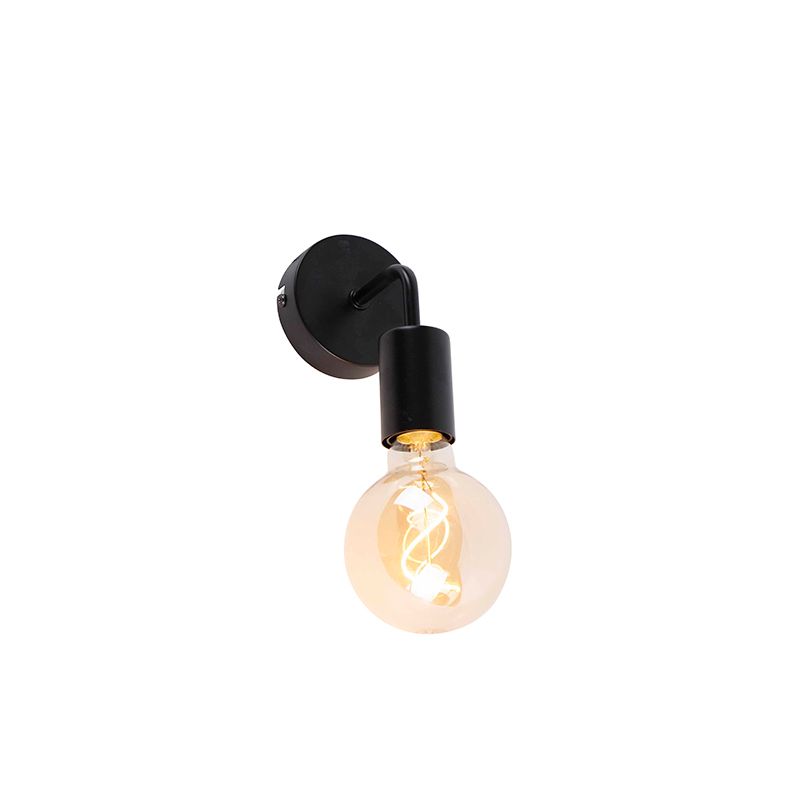 Moderne wandlamp zwart 15,5 cm - Facile