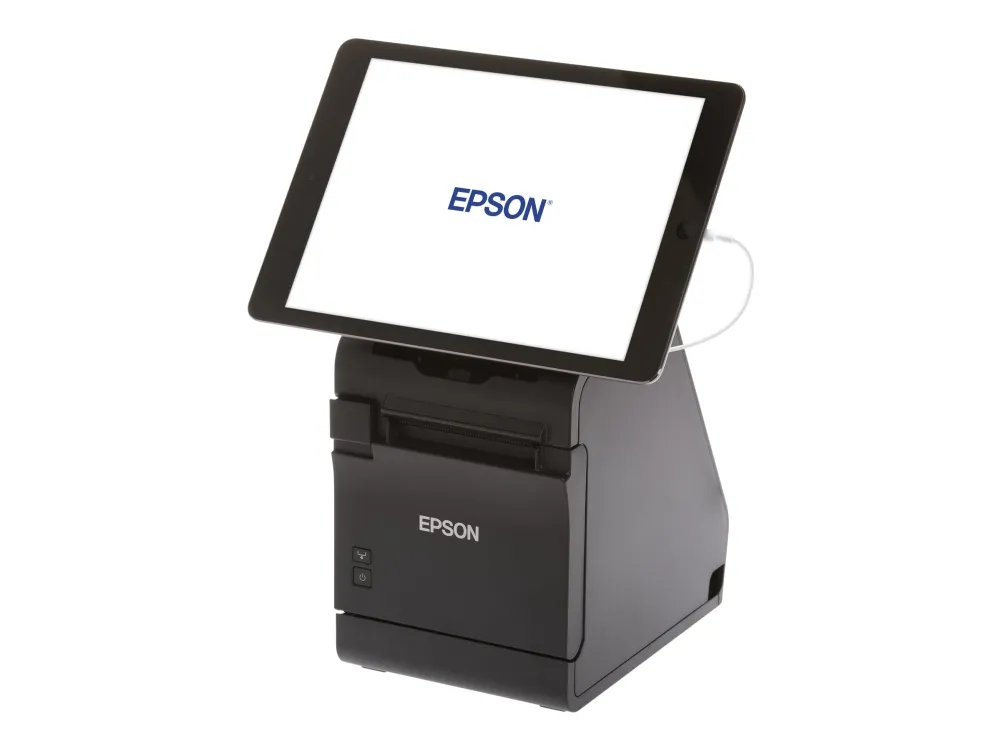 Epson TM m30II-S (011) - Kvitteringsprinter - termisk linje - Rulle (7,95 cm) - 203 x 203 dpi - op til 250 mm/sek. - USB 2.0, LAN, USB 2.0 vært, Lightning - skærer - hvid