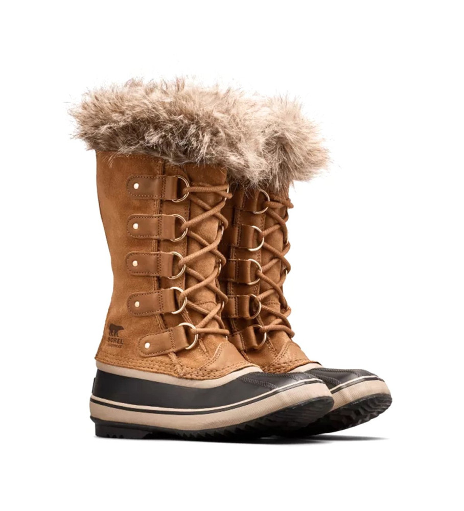 Botas de neve Sorel Joan of Arctic DTV em couro marrom