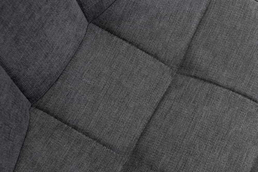 Design Freischwinger Stuhl MIAMI dunkelgrau Metallgestell matt schwarz