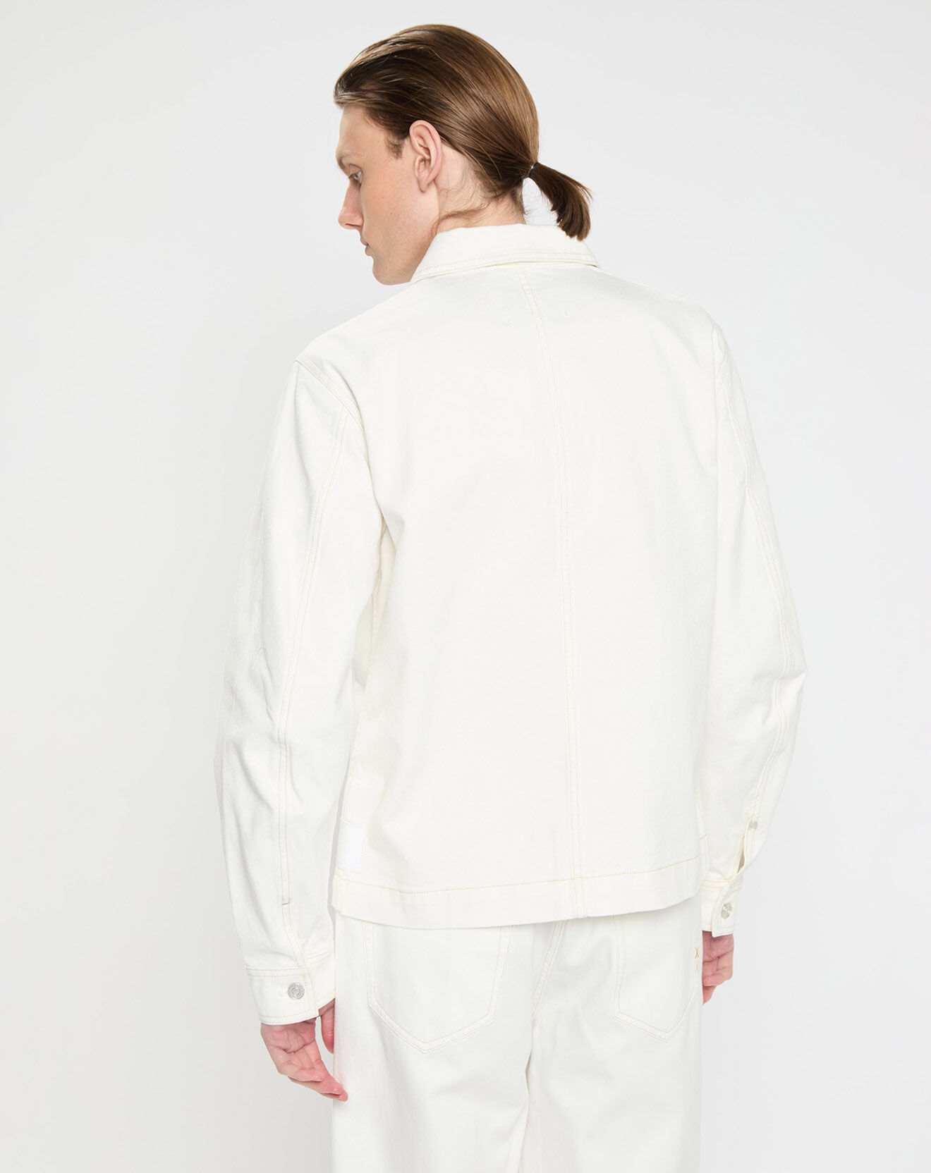 Scotch & Soda Veste en Coton Biologique Worker blanche