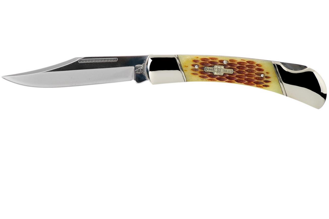 Rough Ryder Folding Hunter Amber Bone RR066 lockback zakmes