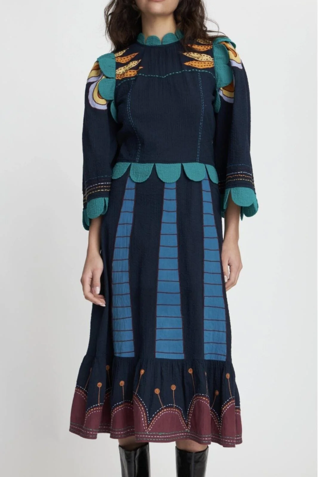 Stella Nova Embroidered Cotton Dress