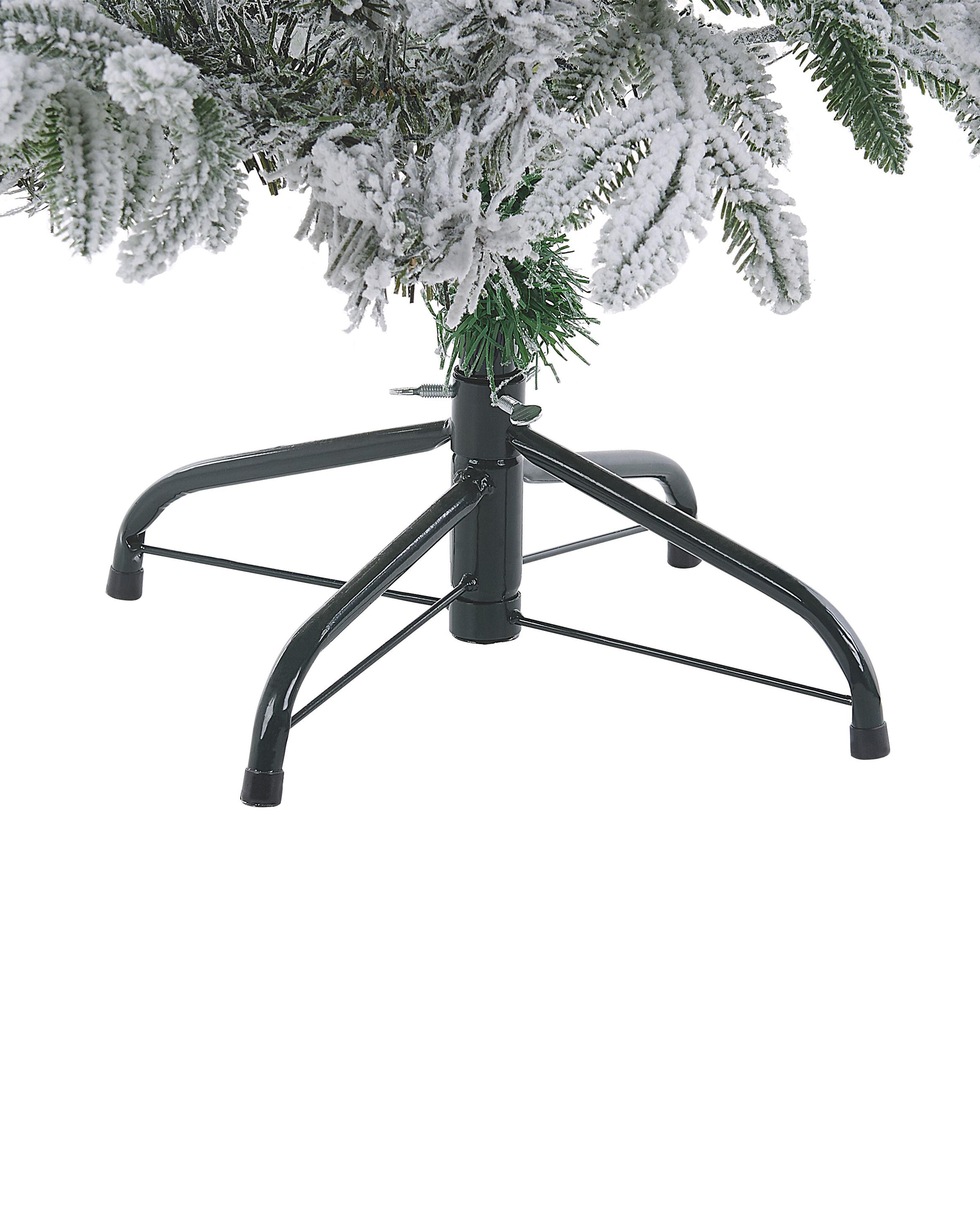 Besneeuwde kunstkerstboom BASSIE 180 cm Wit
