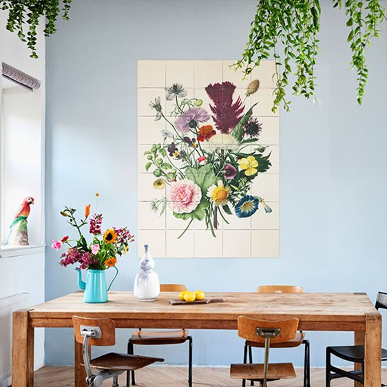 IXXI Flowers Dark and Light (dubbelzijdig) 100 x 140 cm