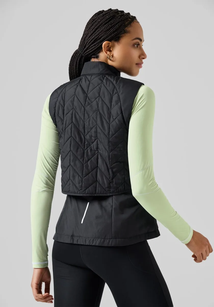 Casall Quilted Running Vest Black