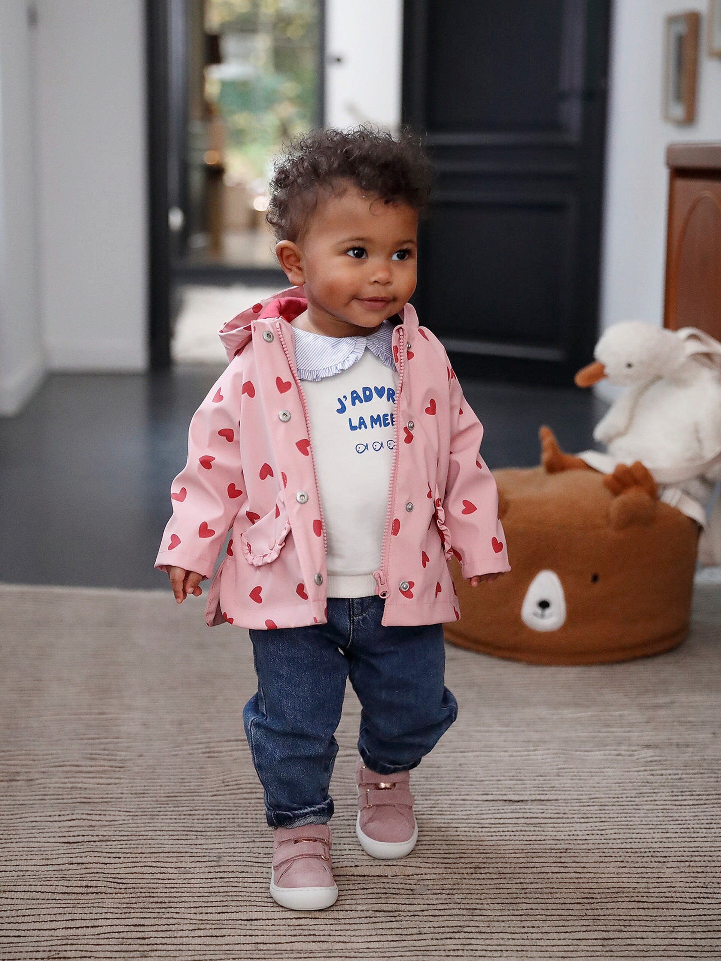 Vertbaudet Mädchen Baby Regenjacke rosa