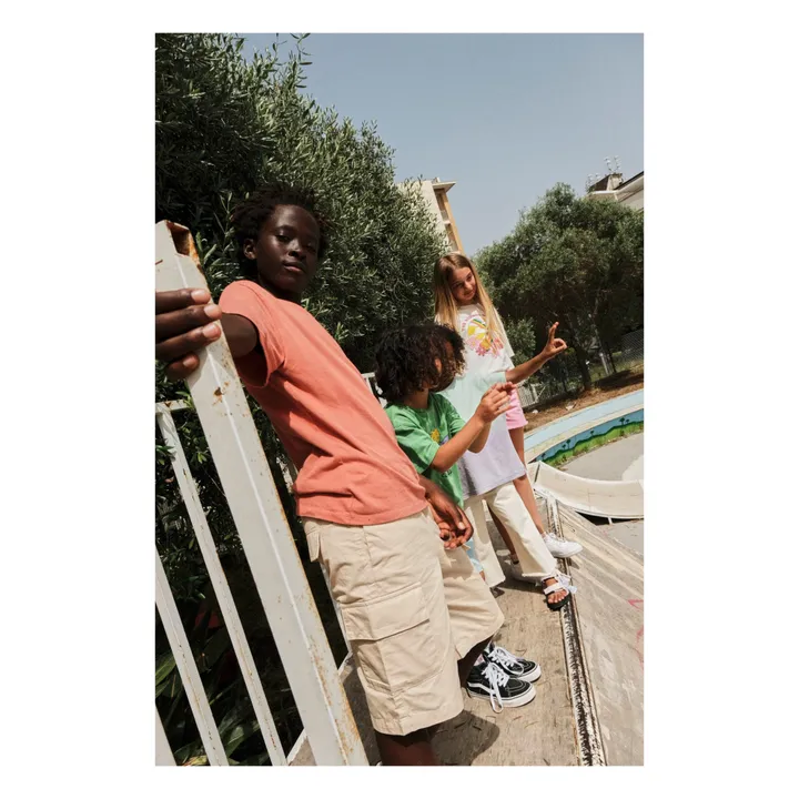 Hundred Pieces Short Cargo Taille Elastiquée | Beige