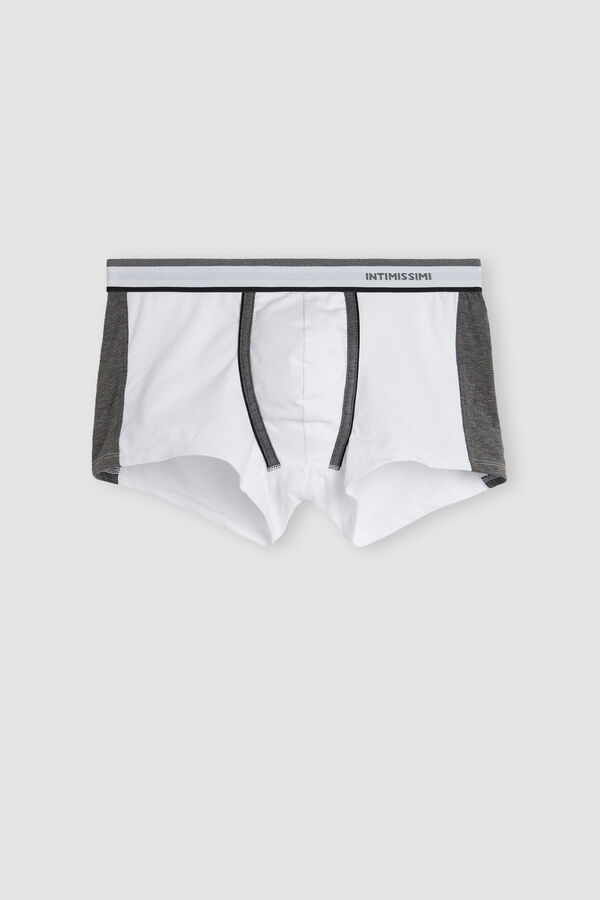 Cuecas Boxer de Algodão Elástico Bicolor Supima®