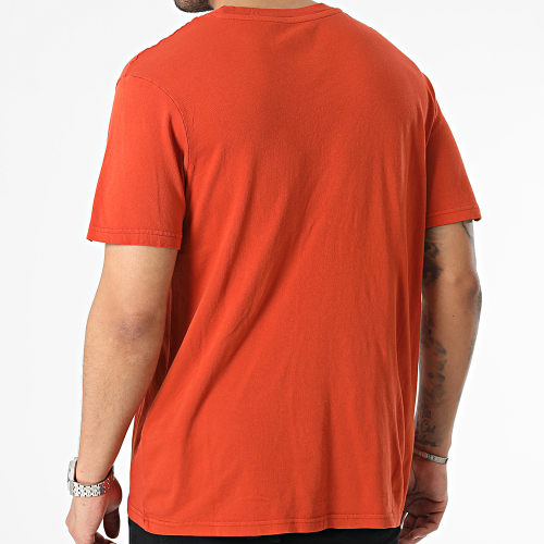 Tee Shirt Poche Basic Orange