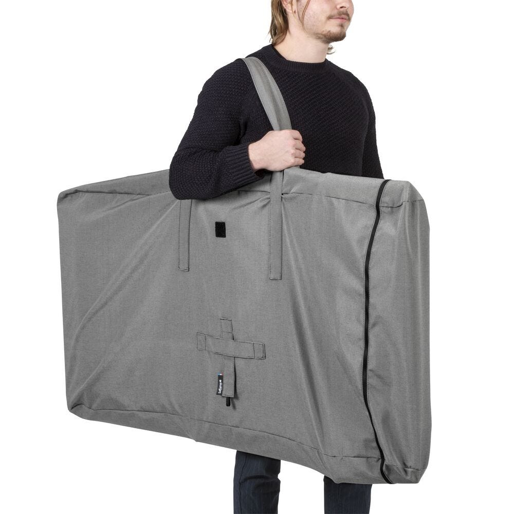 Transporthülle für Liegestuhl Maxi Transat, Transatube, Transabed PU-Polypropylenfilm Grau Anthracite