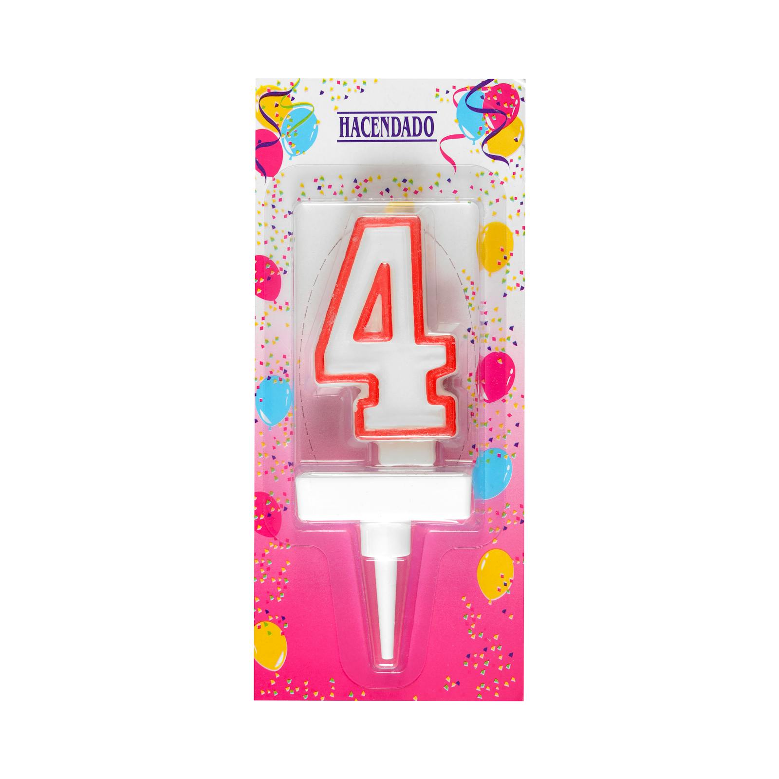 Bougie Hacendado pour le 4e anniversaire