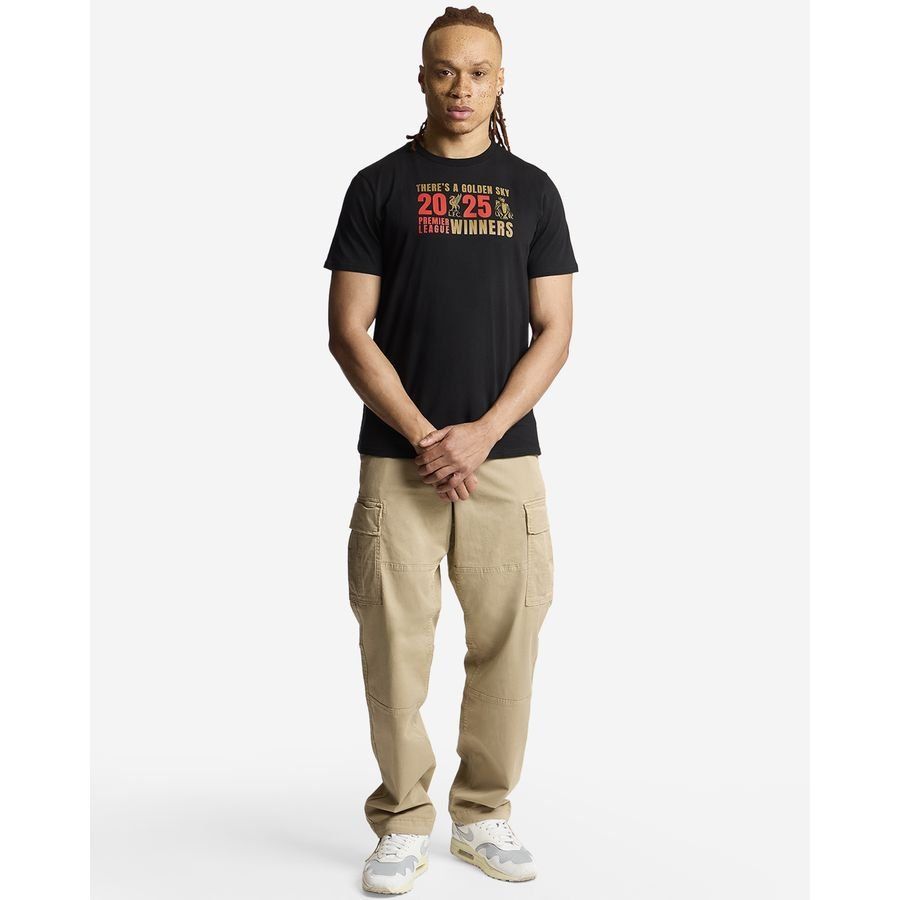 Liverpool T-Shirt EPL Champions 2024/25 - Noir PRÉ-COMMANDE