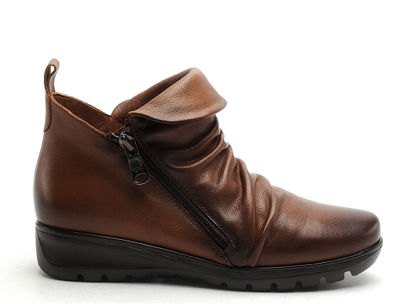 Paula urban boots bottine plates femme 236 marron