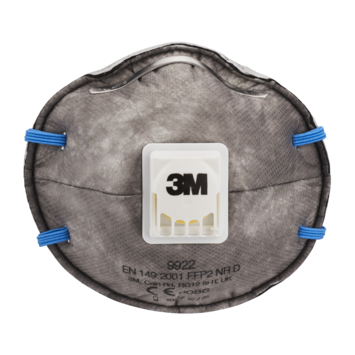 3M fijn stof masker cupvorm met uitademventiel tegen geuren