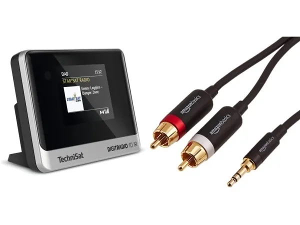 TechniSat DigitRadio 10 IR - Netværksaudiospiller/DAB-radiotuner - sort/sølv