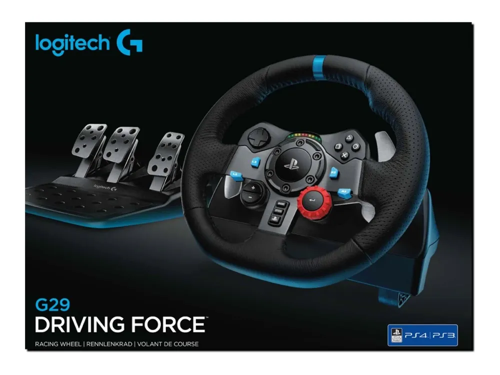 Logitech® | G29 Driving Force - Rat og pedalsæt - kabling - for; Sony PlayStation 3/4/5
