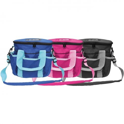 Bolsa de higiene para cavalos com alça, preta.
